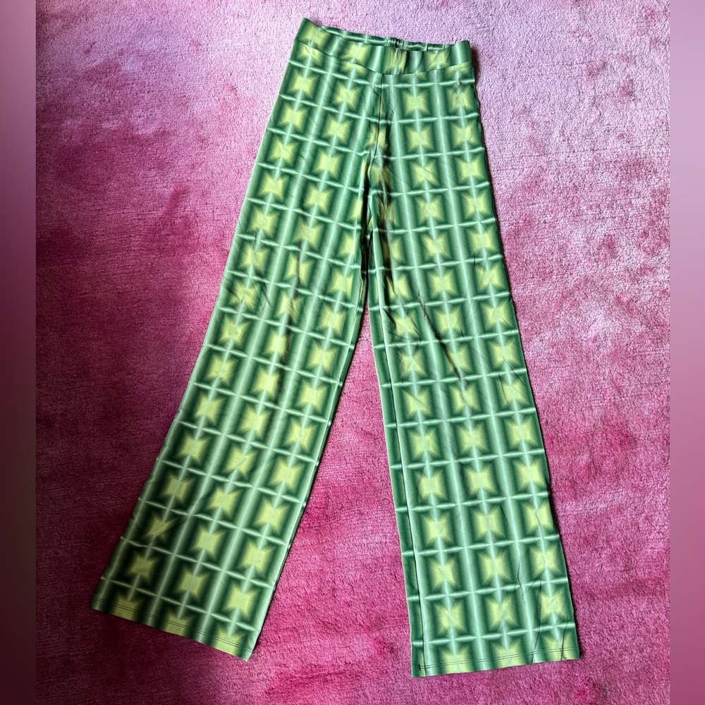 Paloma Wool green plaid pants